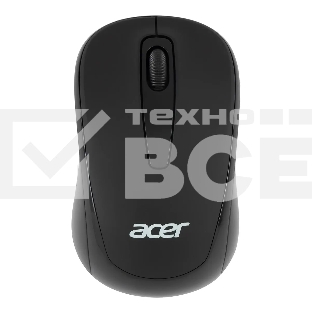 Мышь беспроводная Acer OMR133 черный, 1000 dpi, радиоканал, USB, кнопки - 3