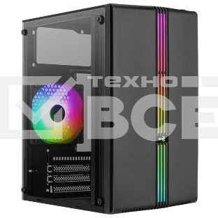 Компьютерный корпус MiniTower Aerocool  / Formula EVO Mini-G-BK-v1 (mATX, USB3x1, USB2x2, 120mm RGB fan, без БП) (4711099472352)