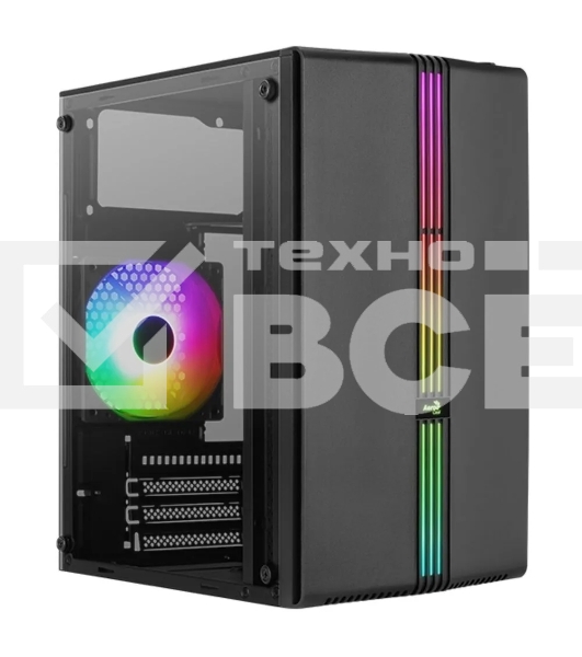Компьютерный корпус MiniTower Aerocool  / Formula EVO Mini-G-BK-v1 (mATX, USB3x1, USB2x2, 120mm RGB fan, без БП) (4711099472352)