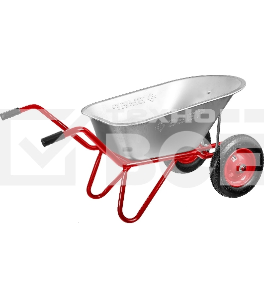 Тачка Зубр Т-21 садово-строительная двухколесная, 180 кг 39952