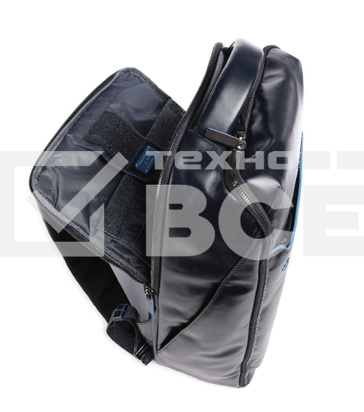 Рюкзак мужской Piquadro Blue Square CA6593B2/BLU2, кожа, темно-синий