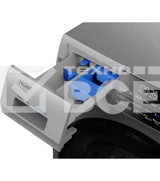 Стиральная машина Haier HW90-BP14959S серебристый, загрузка фронтальная 9 кг, 1400 об/мин, класс: A+++