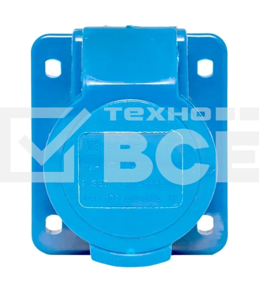 Розетка стационарная внутренняя EKF 413 ps-413-16-220 16А 220В 2P+РЕ IP44