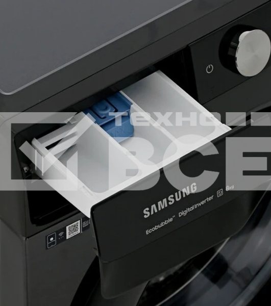 Стиральная машина Samsung WW80AG6S28ABLP серый загрузка фронтальная 8кг, 1200 об/мин, класс А