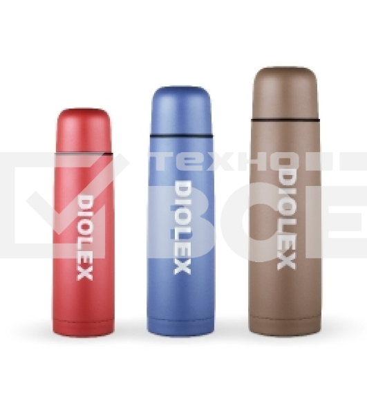 Термос Diolex DX-1000-2B 1000 мл, синий, с узким горлом
