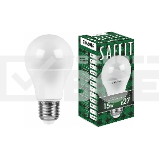 Лампа светодиодная SAFFIT SBA6015 (55012) 15 вт Е27 дневной
