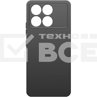 Чехол (клип-кейс) BoraSCO для Xiaomi POCO F6 Pro Silicone Case черный