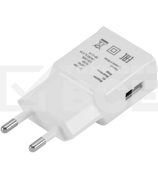 Сетевое зарядное устройство Buro TJ-159w 2.1A универсальное белый