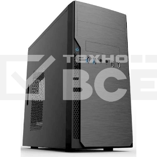 Компьютерный корпус с блоком питания 450Вт. Case Foxline mATX, 450W, 2xUSB 3.0, 2xUSB 2.0, powercord