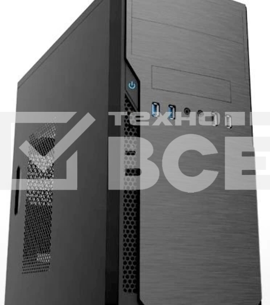 Компьютерный корпус с блоком питания 450Вт. Case Foxline mATX, 450W, 2xUSB 3.0, 2xUSB 2.0, powercord