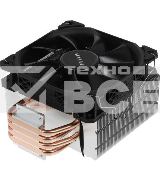 Устройство охлаждения(кулер) Accord ACC-4P12 Soc-AM5/AM4/1200/1700/1851 серебристый/черный 4-pin 31dB Al+Cu 180W 565gr brown box