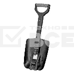 Лопата автомобильная складная Denzel алюминиевая, 220х280х585-870 мм, телескопический черенок, фото3