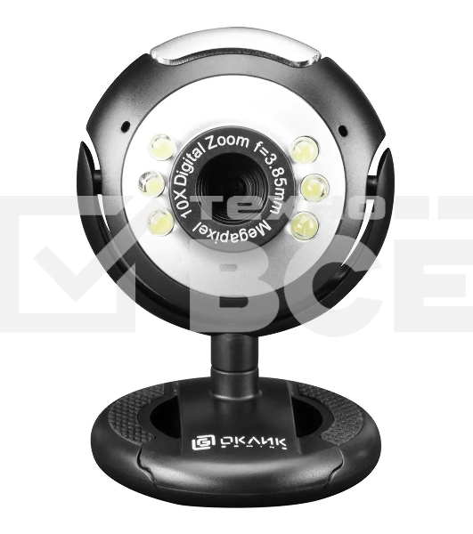 Веб-камера Оклик OK-C8825 черный 0.3Mpix (640x480) USB2.0 с микрофоном