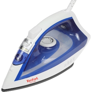 Утюг Tefal FV1711E0 синий/белый, 1800 Вт, 20 г/мин, 80 г/мин, 200 мл