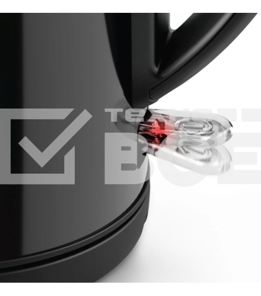 Чайник электрический Bosch TWK3P423 1.7 л, 2400 Вт, черный (корпус: нержавеющая сталь)
