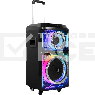 Колонка портативная Ural 103 черный 1200W 1.1 BT/3.5Jack/USB-C 15м 7000mAh