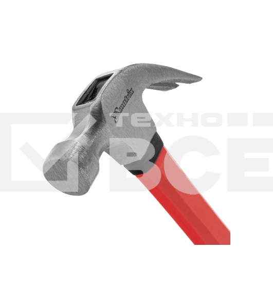 Молоток-гвоздодер Matrix 450 г, боек 27 мм, фибергласовая обрезиненная рукоятка