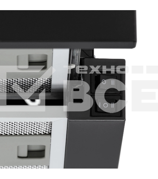 Вытяжка кухонная Krona KAMILLA T 600 BLACK (1 мотор)