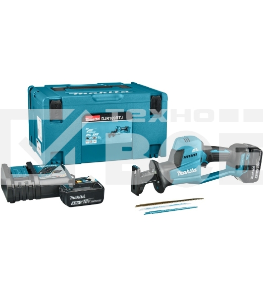 Сабельная пила Makita DJR189RTJ аккум. 3100ход/мин ДА
