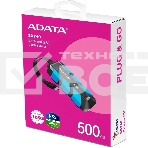 Внешний SSD ADATA SC740, 500 Gb, USB 3.2 Gen 2 Type-C, R/W 1050/1000, синий, фото5