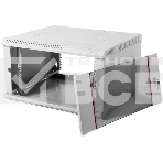 Шкаф настенный ЦМО ШРН-Э-6.350 6U 600x350 мм пер. дв. стекл несъемные бок. пан. серый, фото2