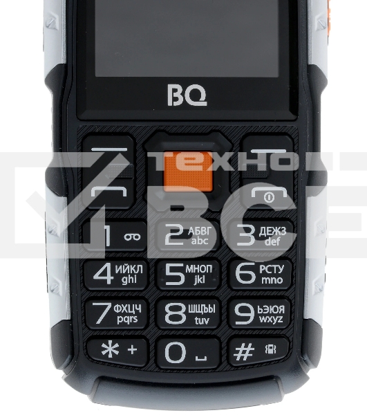 Мобильный телефон BQ 2430 Tank Power черный/серебристый