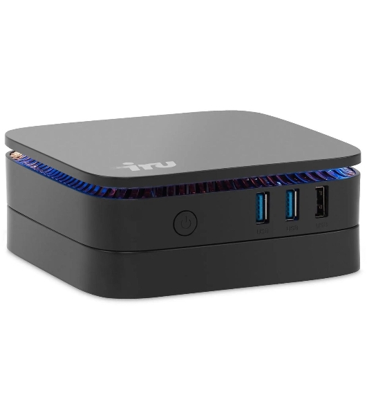 Неттоп IRU 110JLCN Cel N4500 (1.1) 8Gb SSD256Gb UHDG Windows 11 Pro GbitEth WiFi BT черный (2152163)