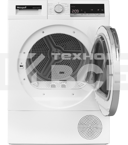Сушильная машина Weissgauff WD 5297 DS Heat Pump белый, 7 кг, сушка - тепловой насос, программ - 15, 59.6 x 84.5 x 52.5 см
