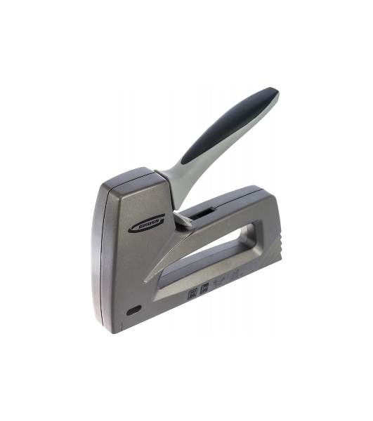 Степлер GROSS 41007 мебельный (Aluminium 140) алюм корпус рег удара тип Скобы 140 300 6-14мм