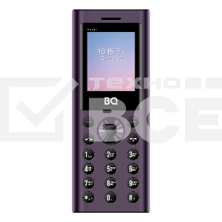 Мобильный телефон BQ 1858 Barrel черный/фиолетовый SC6531E
