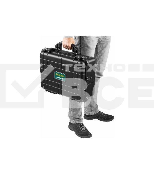 Ящик ударопрочный KRAFTOOL 'PANZER' пластиковый, степень защиты IP55, 20'