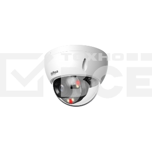 Уличная купольная IP-видеокамера DAHUA DH-IPC-HDBW2449EP-S-IL-0360B Smart Dual Light с ИИ 4Мп, 1/2.9” CMOS, объектив 3.6мм, видеоаналитика, ИК до 30м, LED до 30м, IP67, корпус: металл