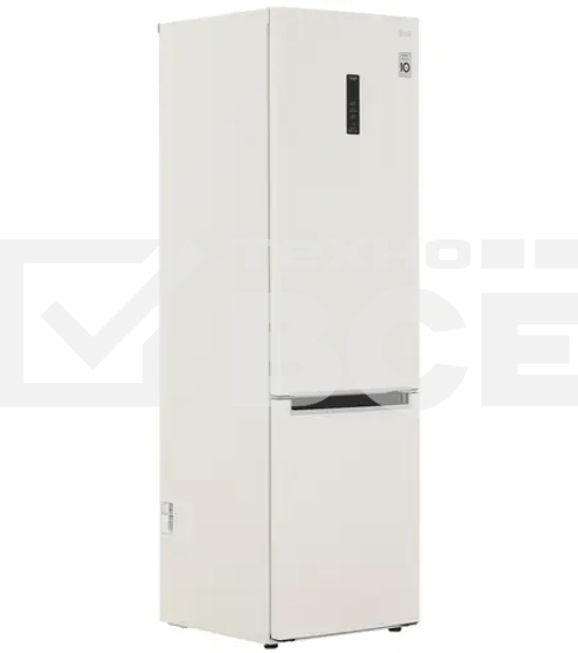 Холодильник LG GC-B509MEWM бежевый двухкамерный 277/107л морозилка снизу