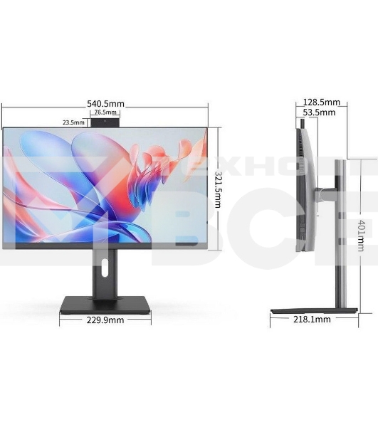 Платформа моноблока Bmorn A23H66DP 23.8 FHD IPS/H610/Without CPU, DDR4, SSD/AC WIFI&;BT/5.0MP/150W/DP+HDMI+Type C