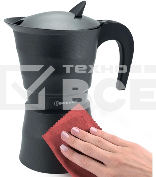 Кофеварка гейзерная Rondell RDA-1901 9 чашек, серый