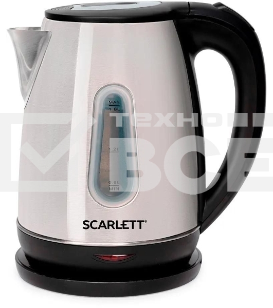 Чайник электрический SCARLETT SC-EK21S36, 1.8л, 2200Вт, черный