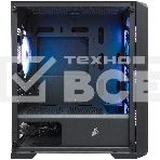Компьютерный корпус 1STPLAYER TRILOBITE T5 ARGb Black, mATX, 4x120мм ARGb fans, фото5