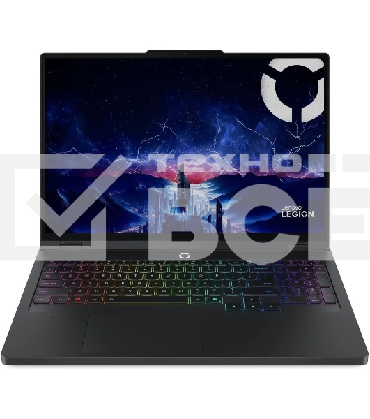 Ноутбук Lenovo Legion Pro 5 16IAX10 Core Ultra 7 255HX 32Gb SSD1Tb NVIDIA GeForce RTX5070 8Gb 16' OLED WQXGA (2560x1600) без ОС черный WiFi BT Cam (83F3000XRK)