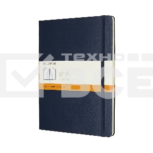 Блокнот Moleskine CLASSIC QP090B20 XLarge 190х250мм, 192 страниц, линейка, твердая обложка, синий