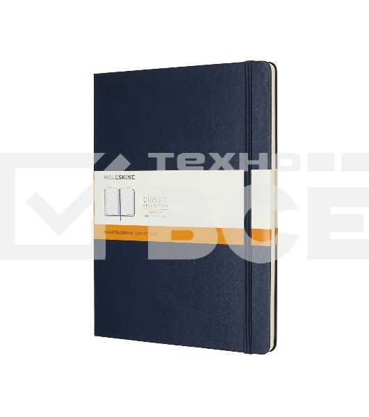 Блокнот Moleskine CLASSIC QP090B20 XLarge 190х250мм, 192 страниц, линейка, твердая обложка, синий