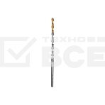 Сверло спиральное по металлу Denzel 4,2 х 119 мм, Р6М5, Golden Tip, удлиненное, фото 1