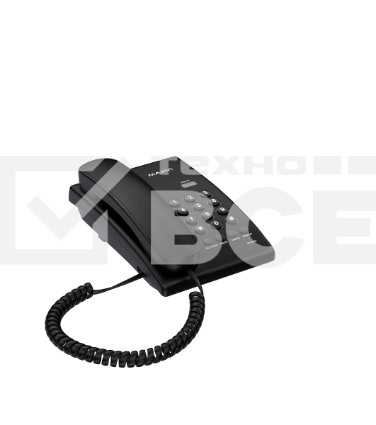 Проводной телефон MAXVI CS-02 черный