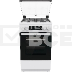 Плита Газовая Gorenje GGI5C22WF, газовая духовка, стеклянная крышка, чугун, белый, фото 1