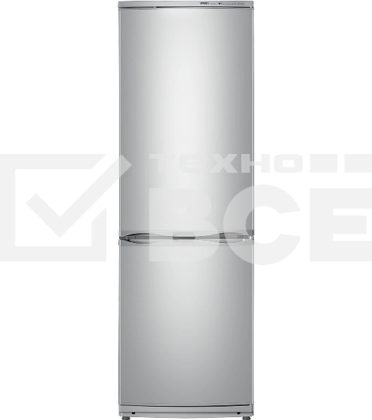 Холодильник Atlant ХМ-6021-080 серебристый двухкамерный 225/101л морозилка снизу