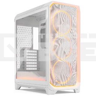 Корпус Fractal Design Meshify 3 XL White Ambience Pro RGB TG Clear Tint, Midi-Tower, белый, 3 x 140 мм