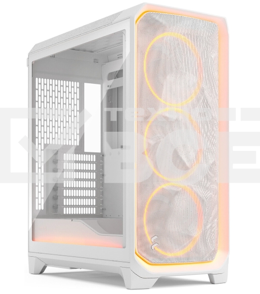 Корпус Fractal Design Meshify 3 XL White Ambience Pro RGB TG Clear Tint, Midi-Tower, белый, 3 x 140 мм