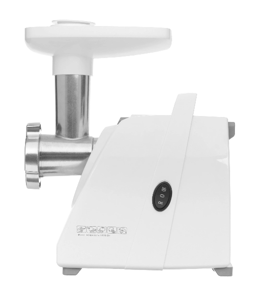 Мясорубка электрическая Аксион М33.02 белый, 1500 Вт, 1.7 кг/мин, реверс, защита от перегрузки, насадки - 5