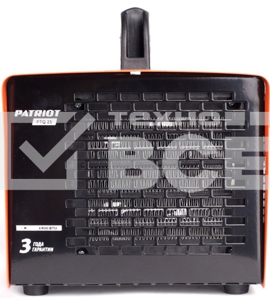 Калорифер PATRIOT PT-Q 2S 2кВт 220В терморегулятор PTC шнур с евровилкой