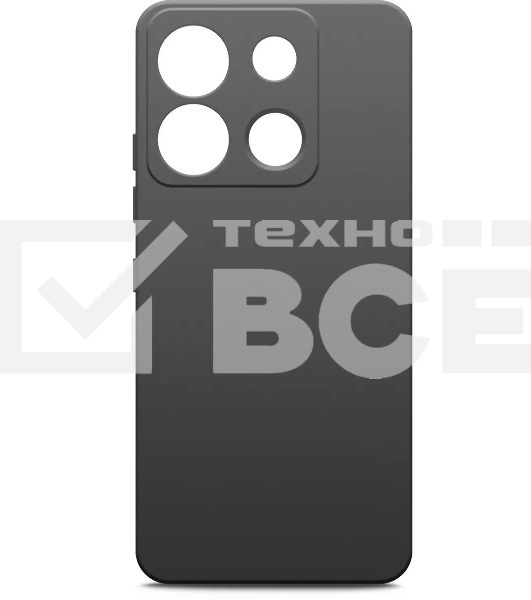 Чехол (клип-кейс) BoraSCO для Infinix Smart 7 Plus черный