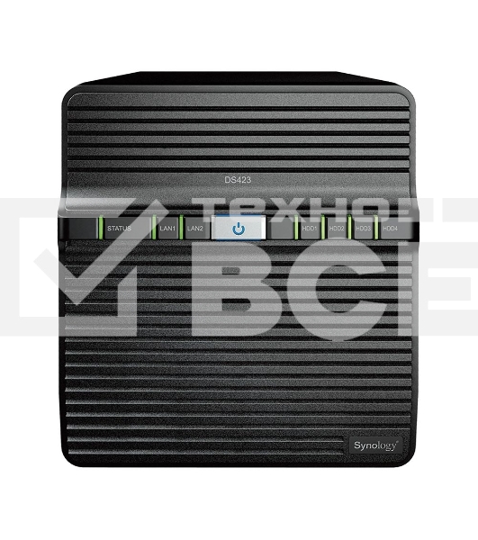 СХД SYNOLOGY настольное исполнение 4BAY NO HDD DS423
